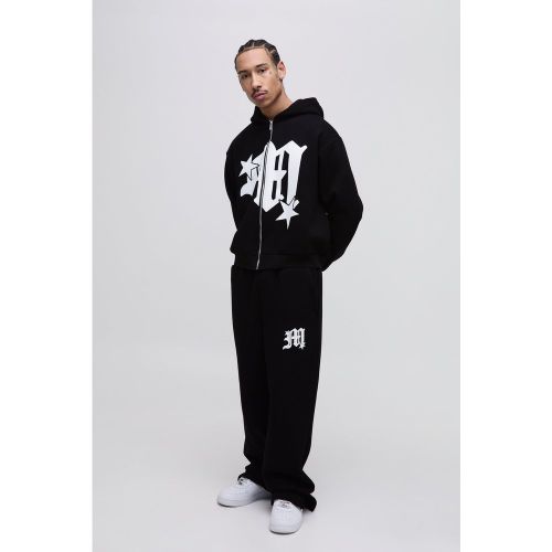 Survêtement oversize zippé - S - Boohooman - Modalova