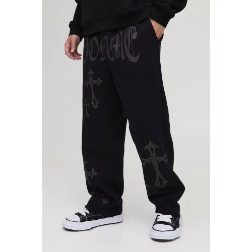 Jogging oversize croisé - S - Boohooman - Modalova