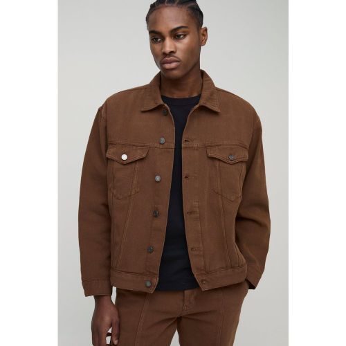 Veste droite délavée en jean - S - Boohooman - Modalova