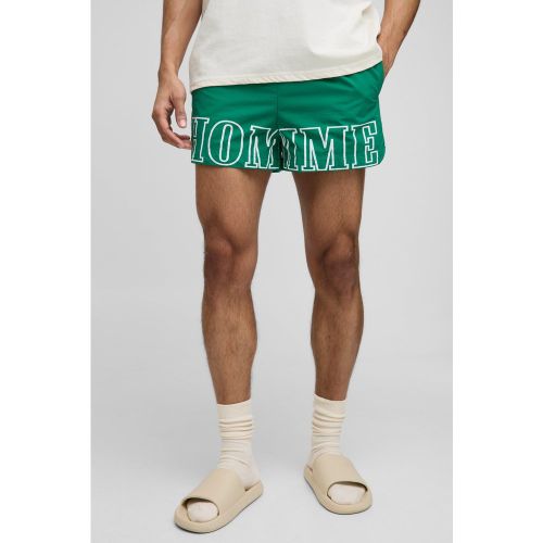 Short de combat imprimé en nylon - S - Boohooman - Modalova