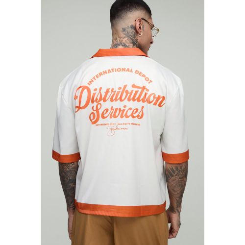 Tall - Chemise oversize satinée imprimée - S - Boohooman - Modalova