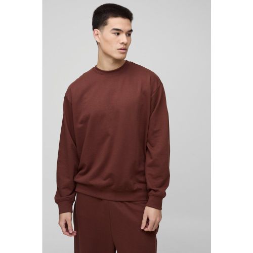 Sweat oversize basique à col ras du cou homme - S - Boohooman - Modalova