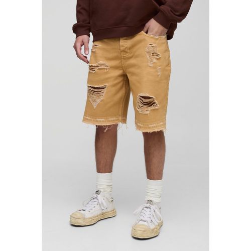 Short large déchiré en jean - 28 - Boohooman - Modalova