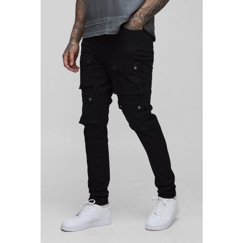 Tall - Pantalon cargo skinny à taille fixe - 30 - Boohooman - Modalova