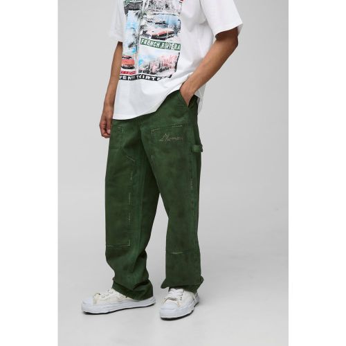Pantalon charpentier surteint - 28 - Boohooman - Modalova