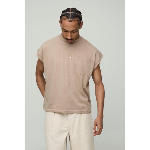 Débardeur oversize épais à épaules dénudées - S - Boohooman - Modalova
