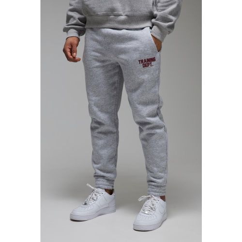 Jogging droit à slogan - MAN Active - L - Boohooman - Modalova