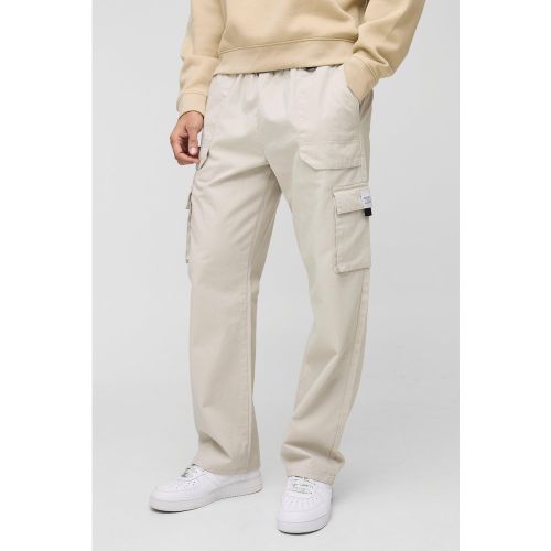 Pantalon cargo large à ceinture - S - Boohooman - Modalova