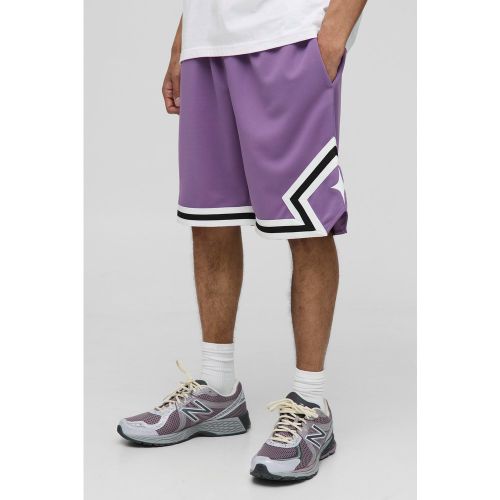 Short de basket mi-long à bandes latérales - S - Boohooman - Modalova