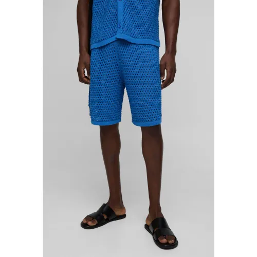 Short de basket large à coutures apparentes - S - Boohooman - Modalova