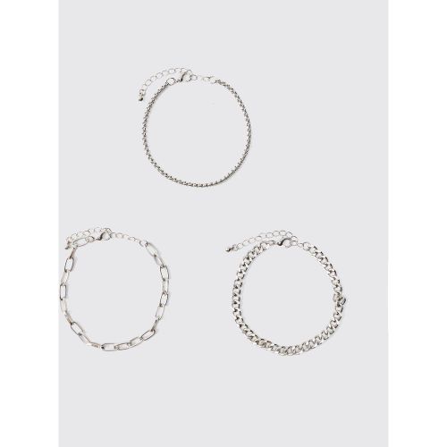Lot de 3 paires de bracelets és - ONE SIZE - Boohooman - Modalova