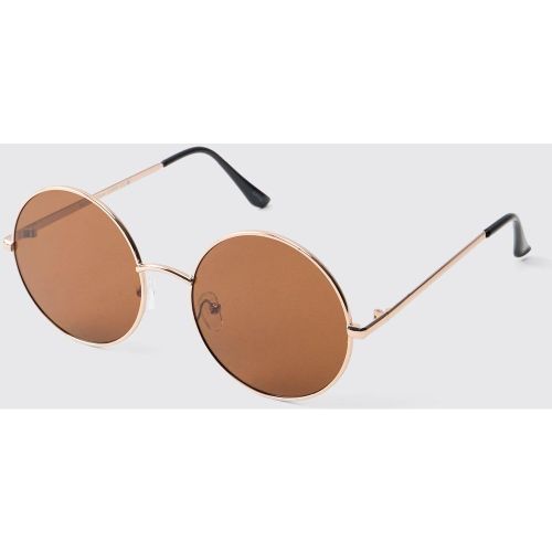 Lunettes de soleil rondes - ONE SIZE - Boohooman - Modalova