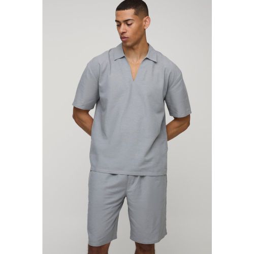 Ensemble oversize à col V et short - S - Boohooman - Modalova