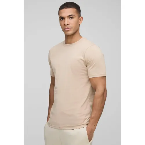 T-shirt cintré basique - S - Boohooman - Modalova