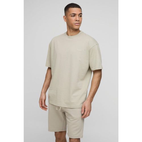 MAN. T-shirt oversize à col ras-du-cou - S - Boohooman - Modalova