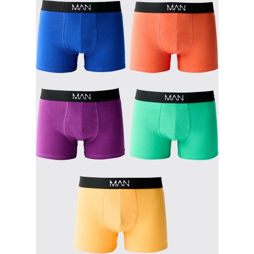 Pack Multi Coloured MAN Boxers - S - Boohooman - Modalova