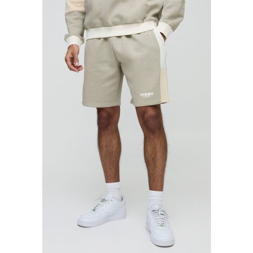 Short mi-long color block - MAN - S - Boohooman - Modalova