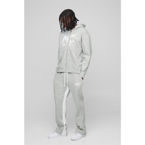 Survêtement oversize zippé à soufflet - S - Boohooman - Modalova