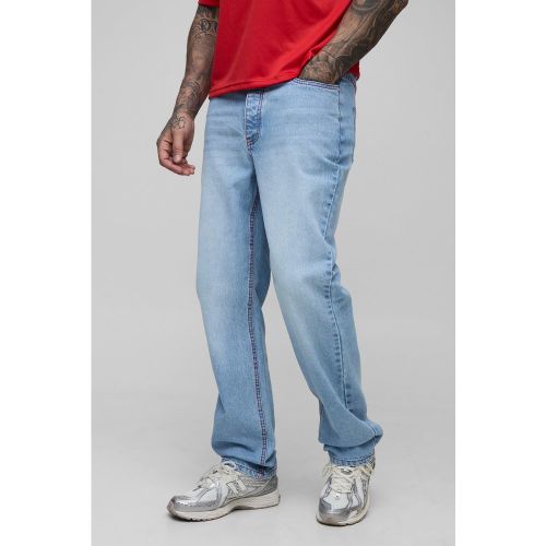 Tall - Jean droit à coutures contrastantes - 30 - Boohooman - Modalova