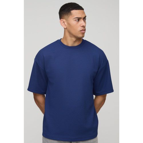 T-shirt texturé - S - Boohooman - Modalova