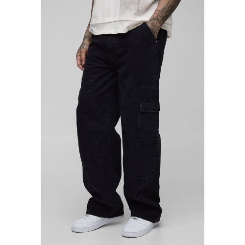 Tall - Jean cargo large homme - 30 - Boohooman - Modalova