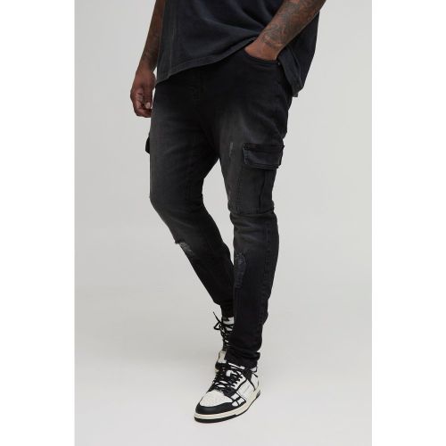 Grande taille - Jean cargo super skinny homme - 38 - Boohooman - Modalova