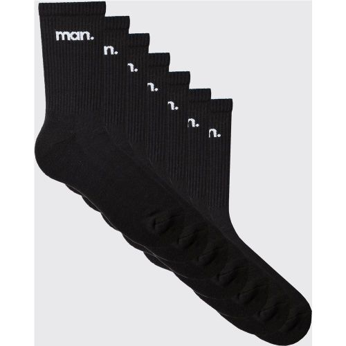 Lot de 7 paires de chaussettes - MAN - ONE SIZE - Boohooman - Modalova