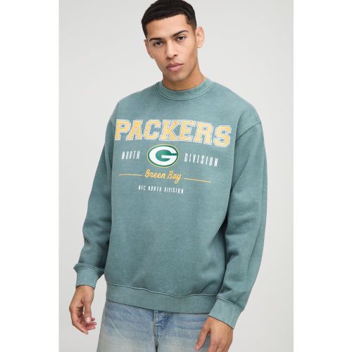 Sweat oversize délavé à imprimé NFL - M - Boohooman - Modalova