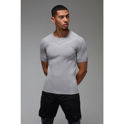 T-Shirt De Sport Moulant Perforé Sans Coutures - Man Active - S - boohoo - Modalova