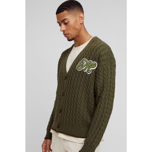 Cardigan oversize universitaire - XS - Boohooman - Modalova