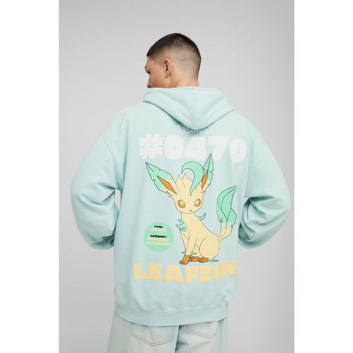 Sweat à capuche oversize délavé à imprimé Pokémon homme - L - Boohooman - Modalova