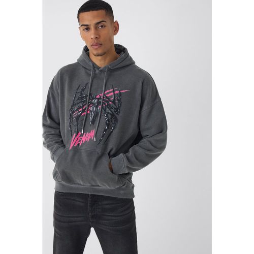 Sweat à capuche oversize délavé à imprimé Marvel homme - S - Boohooman - Modalova