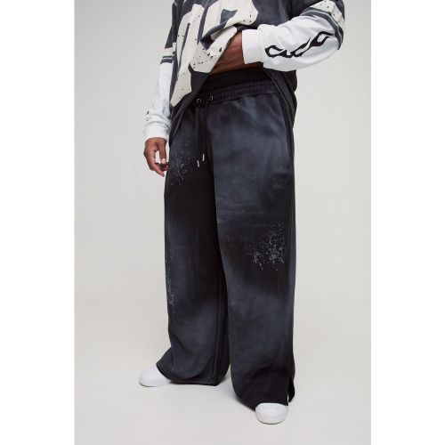 Grande taille - Jogging délavé à broderie - XXXL - Boohooman - Modalova