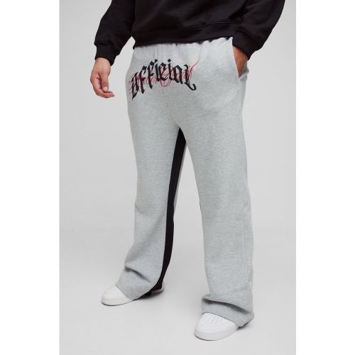 Grande taille - Jogging évasé à broderie - Official - XXXL - Boohooman - Modalova