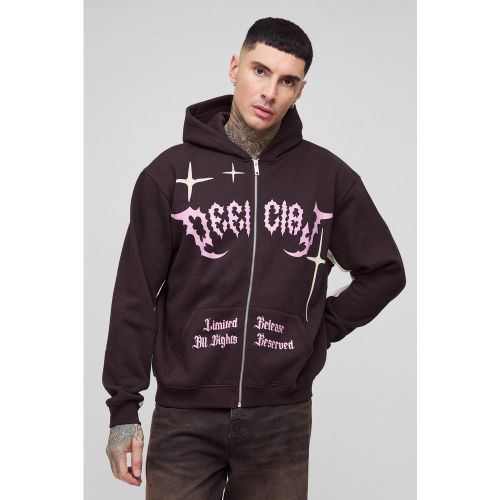Tall - Sweat à capuche oversize zippé - Official - S - Boohooman - Modalova