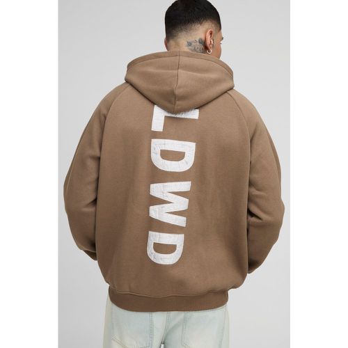 Tall - Sweat à capuche oversize zippé satiné - S - Boohooman - Modalova