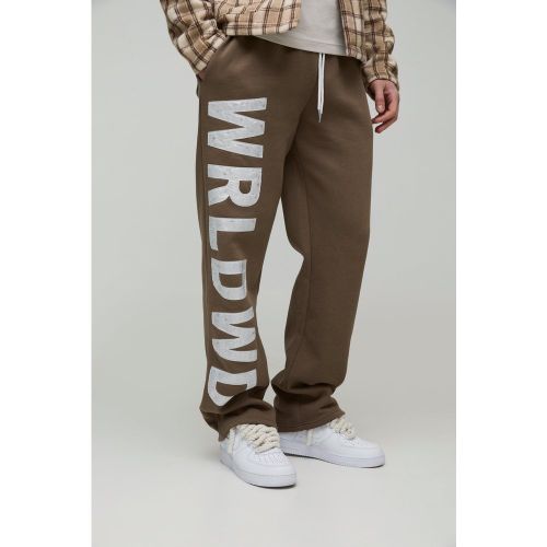 Tall - Jogging large à écusson satiné - S - Boohooman - Modalova