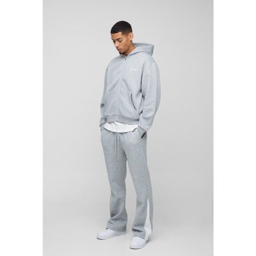 Survêtement oversize zippé à soufflet - L - Boohooman - Modalova