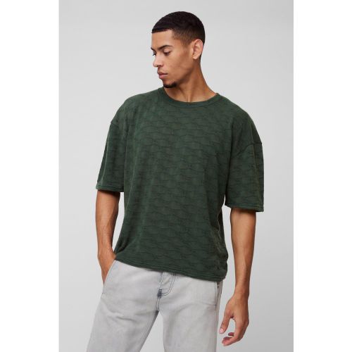 T-shirt oversize texturé - S - Boohooman - Modalova