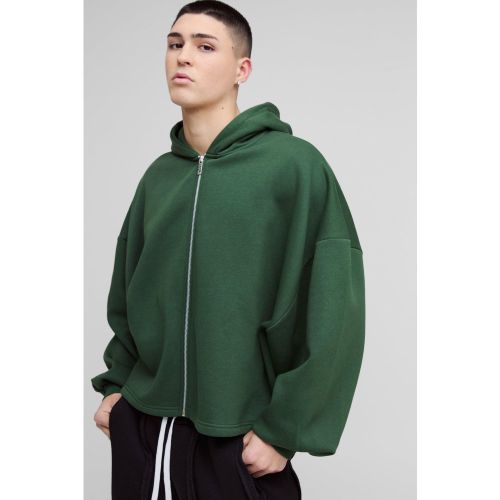 Sweat à capuche oversize zippé homme - S - Boohooman - Modalova