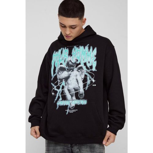 Sweat à capuche oversize à imprimé ange - S - Boohooman - Modalova