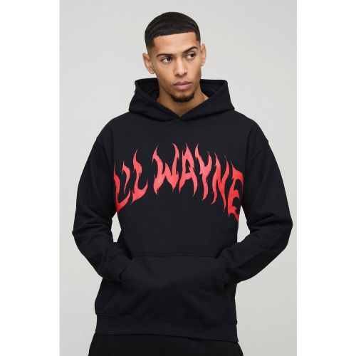 Sweat à capuche oversize à imprimé officiel Lil Wayne homme - S - Boohooman - Modalova