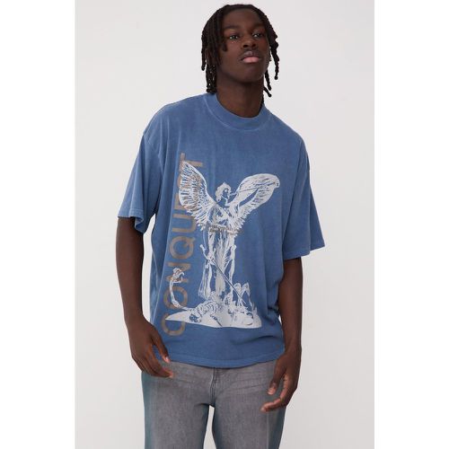 T-shirt oversize imprimé Renaissance - S - Boohooman - Modalova