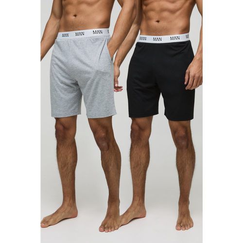 Lot de 2 shorts confort - MAN - S - Boohooman - Modalova