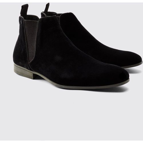 Bottines Chelsea en velours - 40 - Boohooman - Modalova