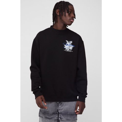 Sweat oversize à imprimé Renaissance homme - XS - Boohooman - Modalova