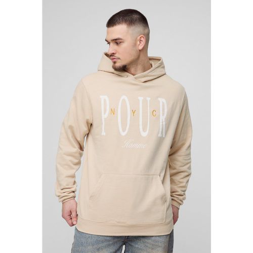 Tall - Sweat à capuche et broderie homme - S - Boohooman - Modalova