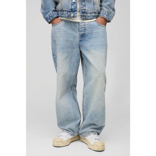 Jean large baggy délavé - 28R - Boohooman - Modalova