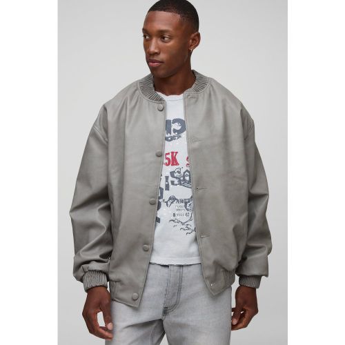 Bomber oversize en synthétique homme - S - Boohooman - Modalova