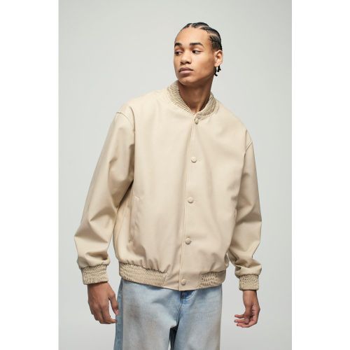 Bomber oversize en synthétique homme - S - Boohooman - Modalova